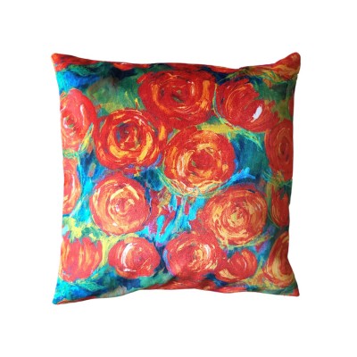 Coussin Rosy rouge
