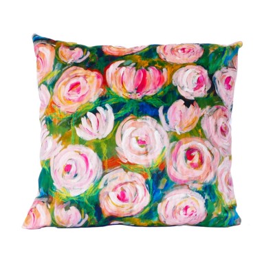 Coussin Rosy rose