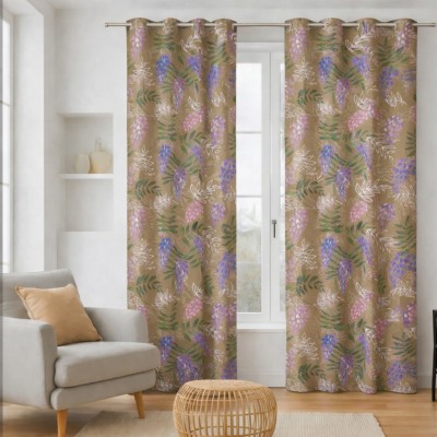 Rideaux confectionnés avec le tissu Glycine