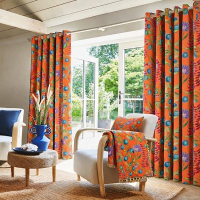 Rideaux confectionnés avec le tissu Aubanel coton