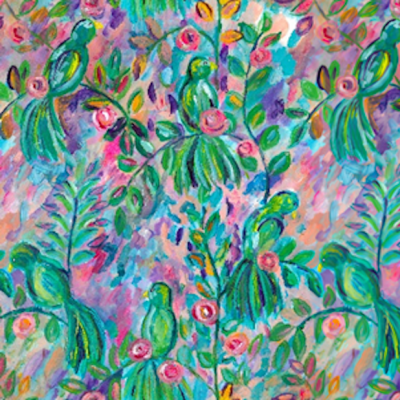 Détail du motif et de la texture du tissu Eden